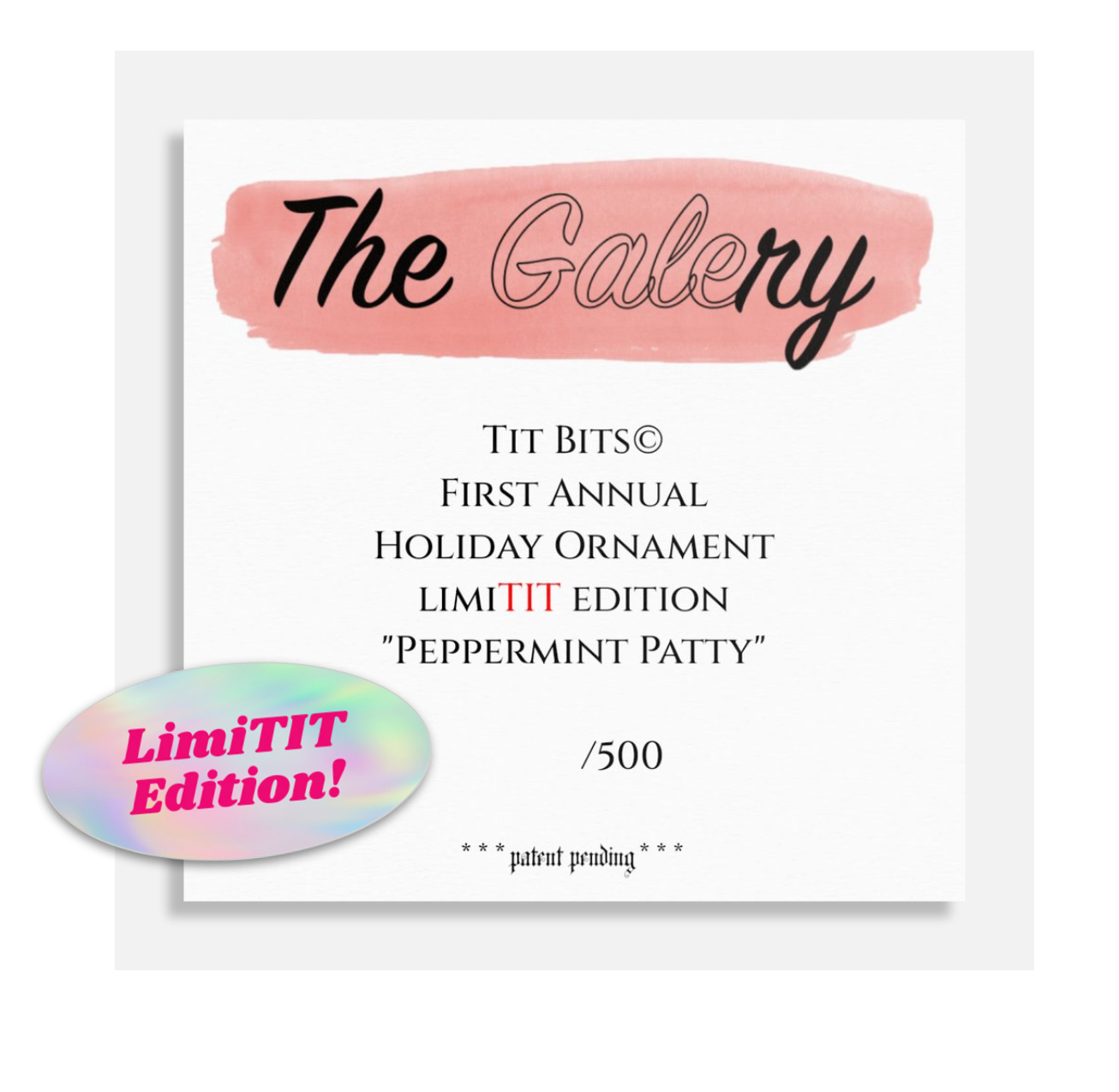 "Peppermint Patty" Official Tit Bits© Ornament